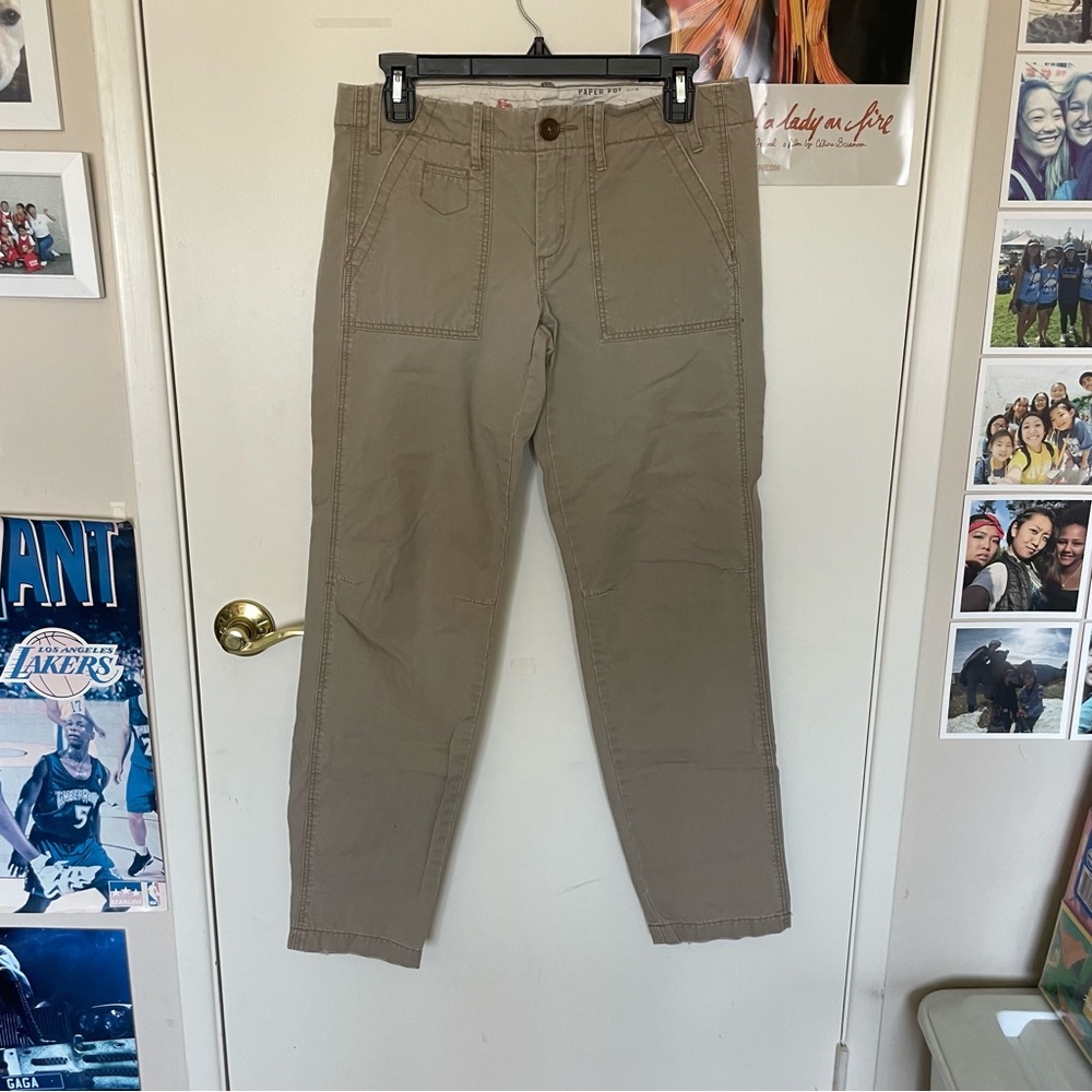 Anthropologie Tan Cargo Pants Versatile Style